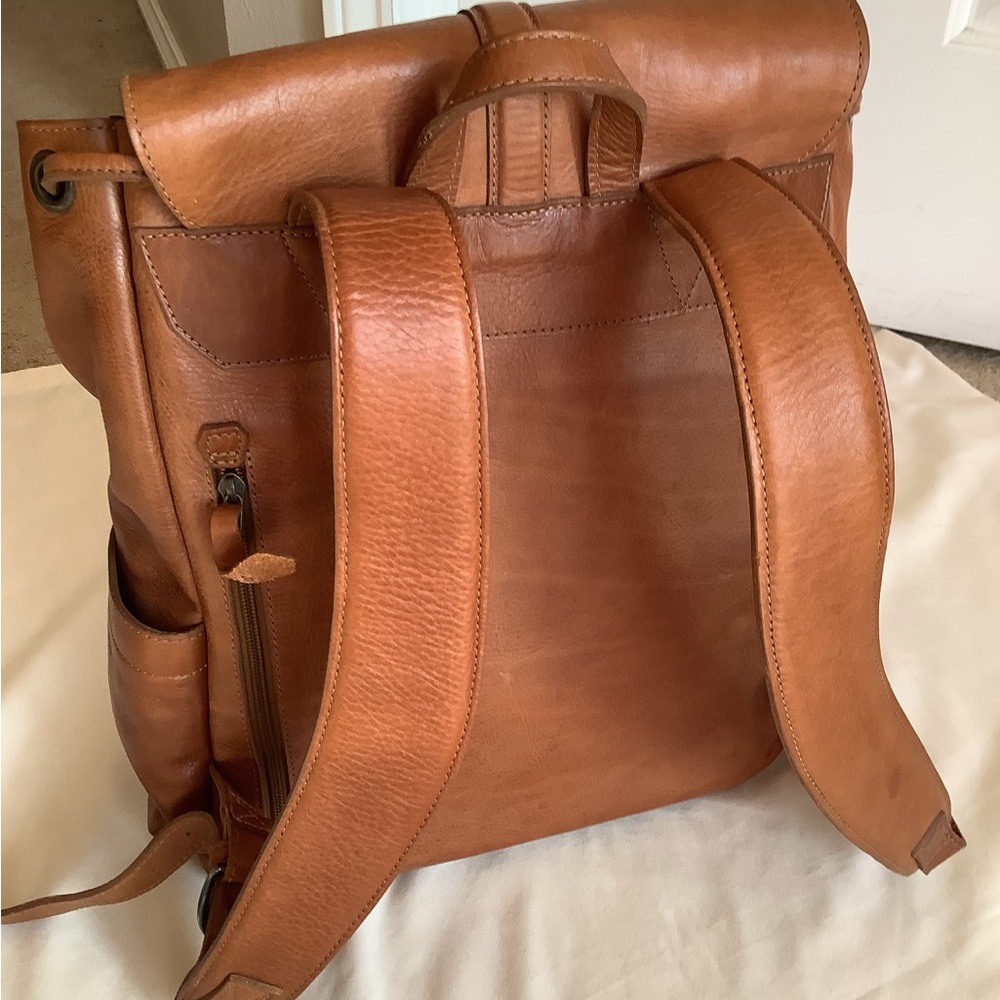Brown Leather Backpack - image 7